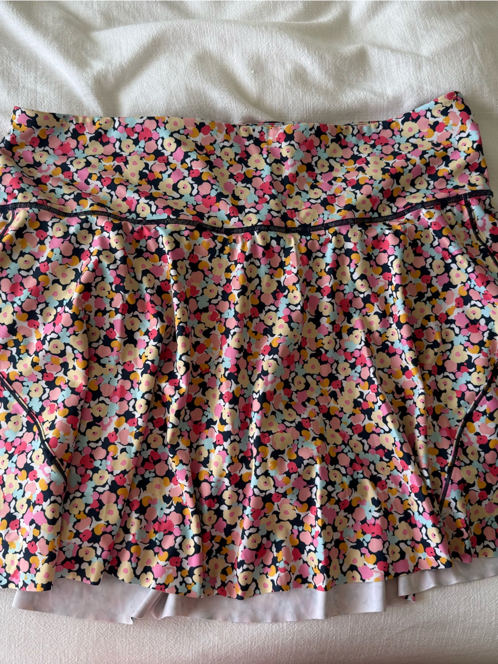 Athleta Floral Athletic Skirt in Bright Florals with shorts in sz 2X